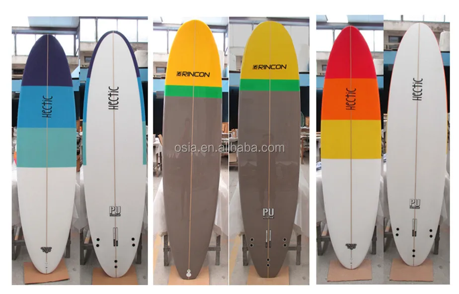 Manufacturing on PU Blank Surfboard