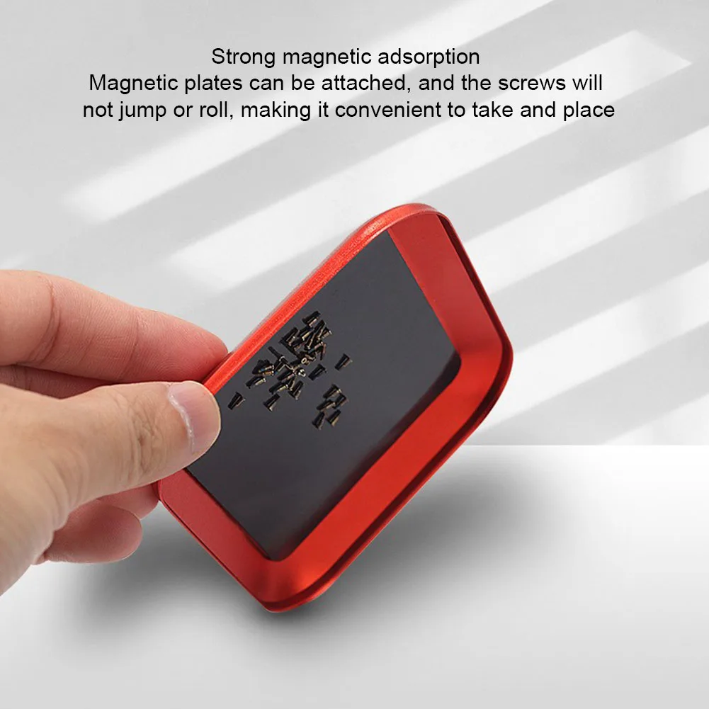

Multifunctional Screws Holder Plate Magnetic Parts Bowl Aluminum Alloy Small Parts Plate for MOBILE PHONE PAD REPAIR STORE