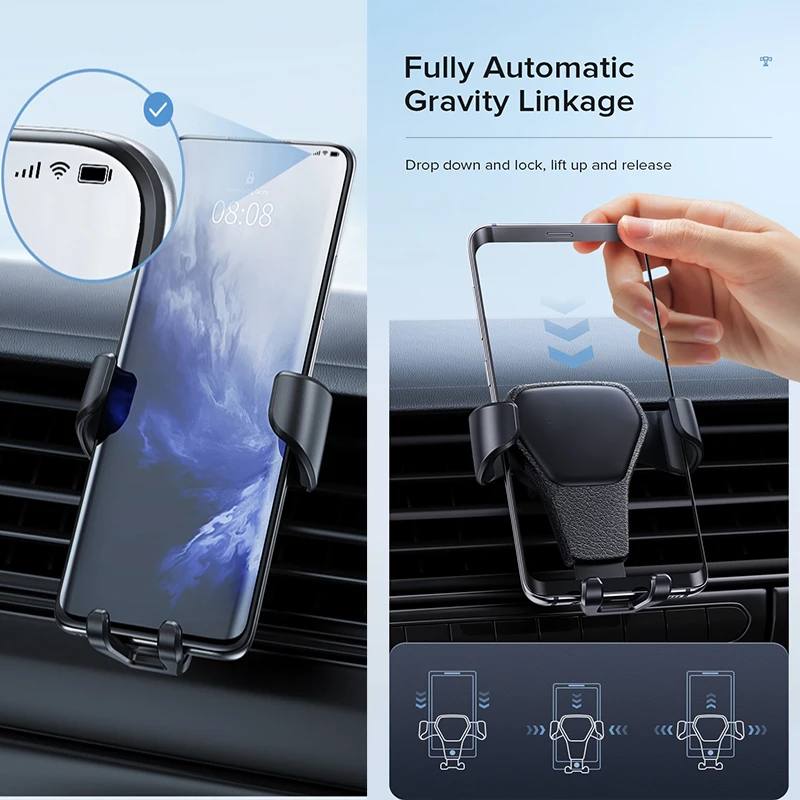 Car Phone Holder Air Outlet Clip For Audi Q5 A4 Sline B8 B9 B7 A3 8V 8P A5 A6 C7 C6 Q3 Q7 S3 S4 S5 S6 RS3 RS4 A1 Q2 Accessories