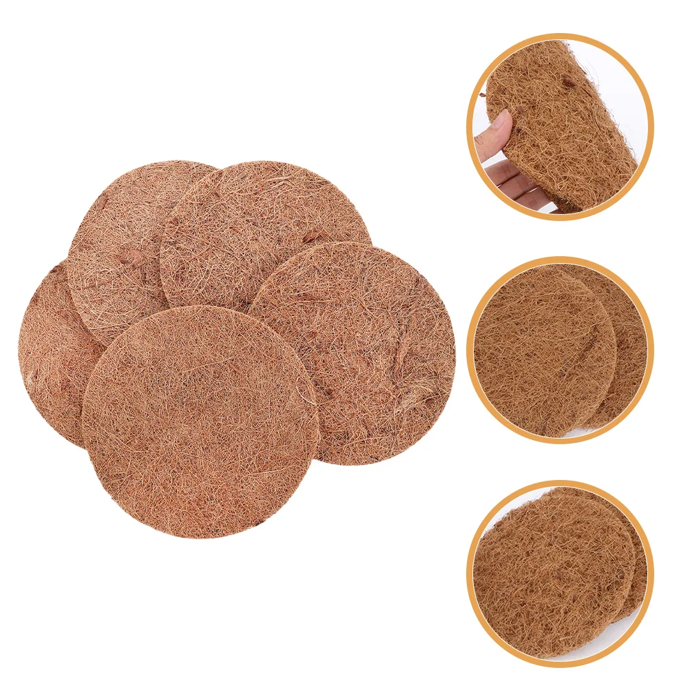 

5 Pcs Pigeon Nest Mat Parrots Breeding Supply Breathable Premium Bird Mats Natural Egg Pads Coconut Fiber Nesting Coir for