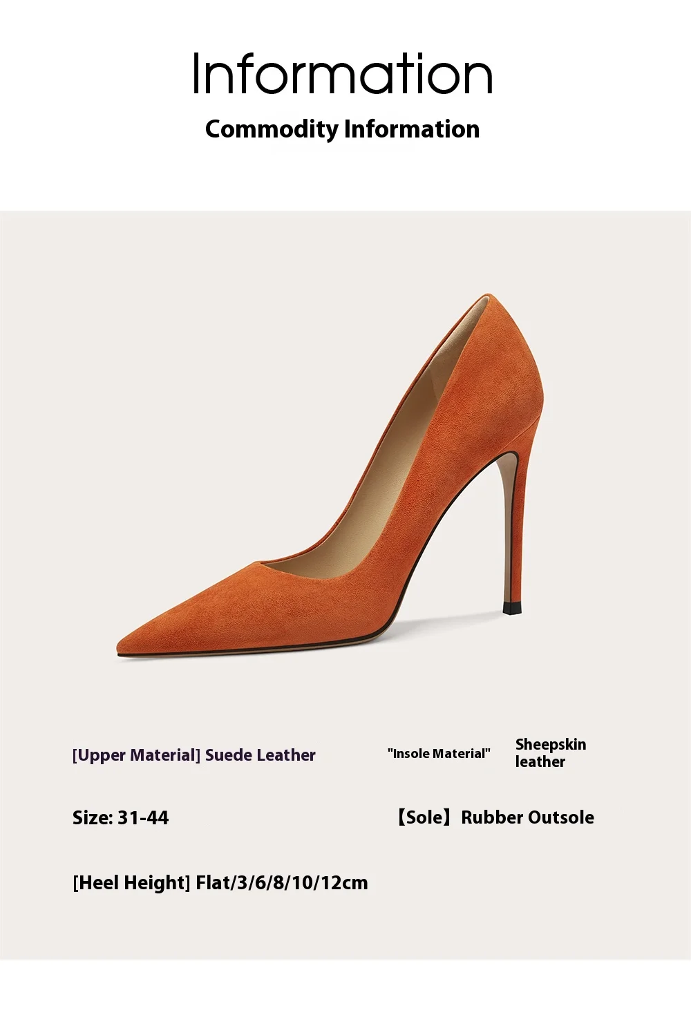 خريف جديد من جلد الغزال الضحل بسيط OL حذاء مسطح رقيقة عالية الكعب منصة مقاومة للماء مأدبة كبيرة الحجم صغيرة الحجم أحذية نسائية #5