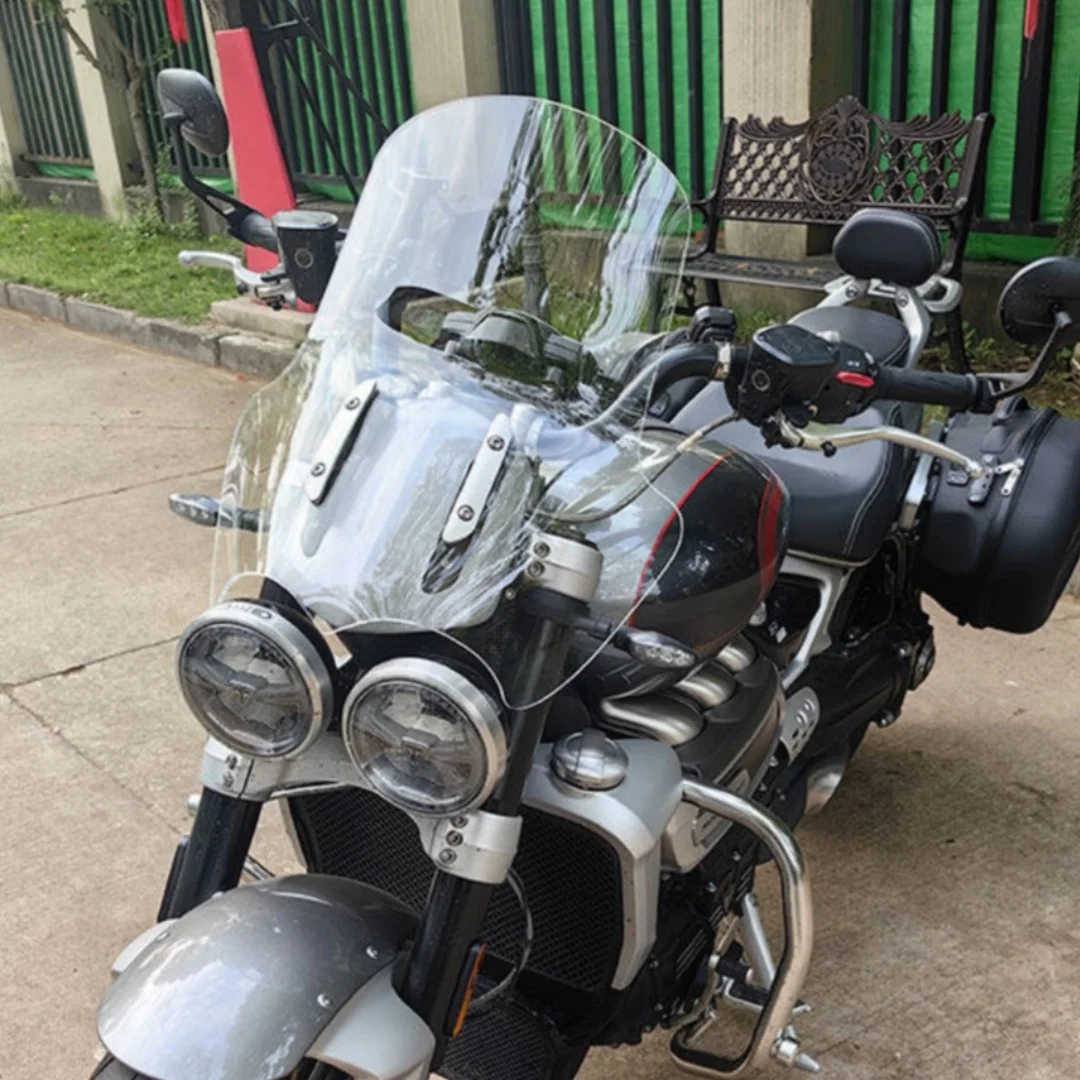 For Triumph Rocket 3 GT Replacement of accessory front windshield windscreen guard, widened windshield, imported windshield