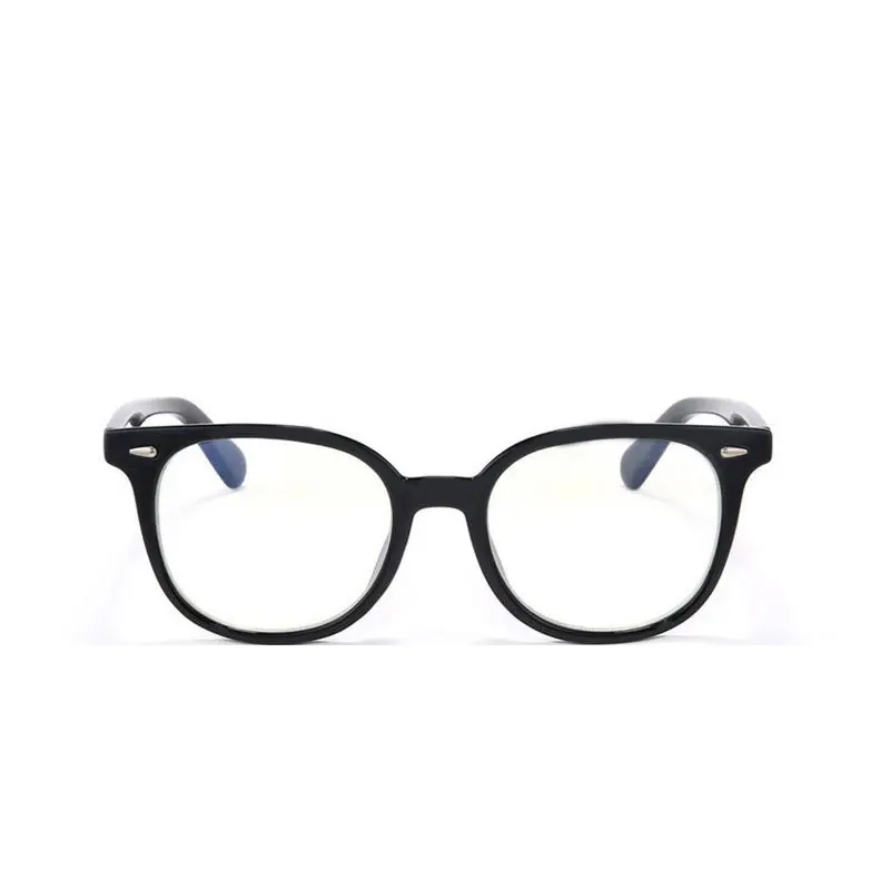 

Matte Black Round Computer Glasses For Men And Women Blue Light Blocking Anti Glare UV400 Spectacle Frame