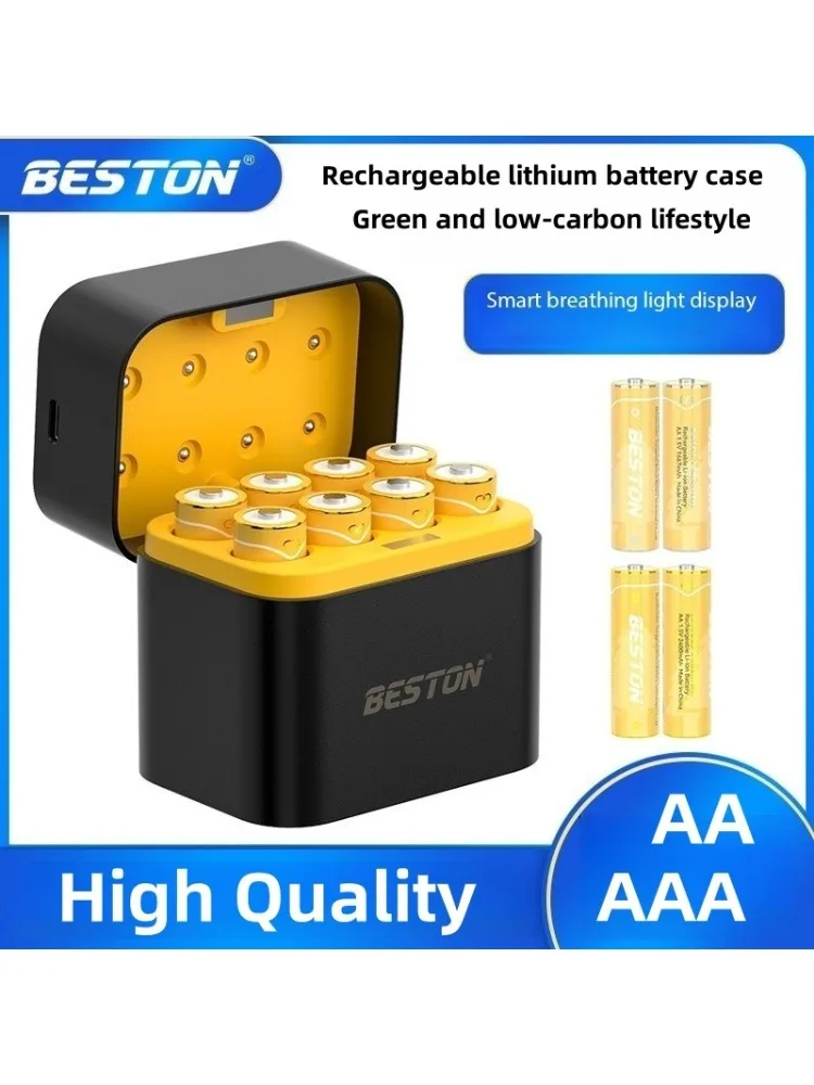 8-slots 1,5 V slimme AA/AAA lithiumbatterijladerbehuizing Snel opladen batterijlader Slim oplaadcompartiment - afbeelding 2