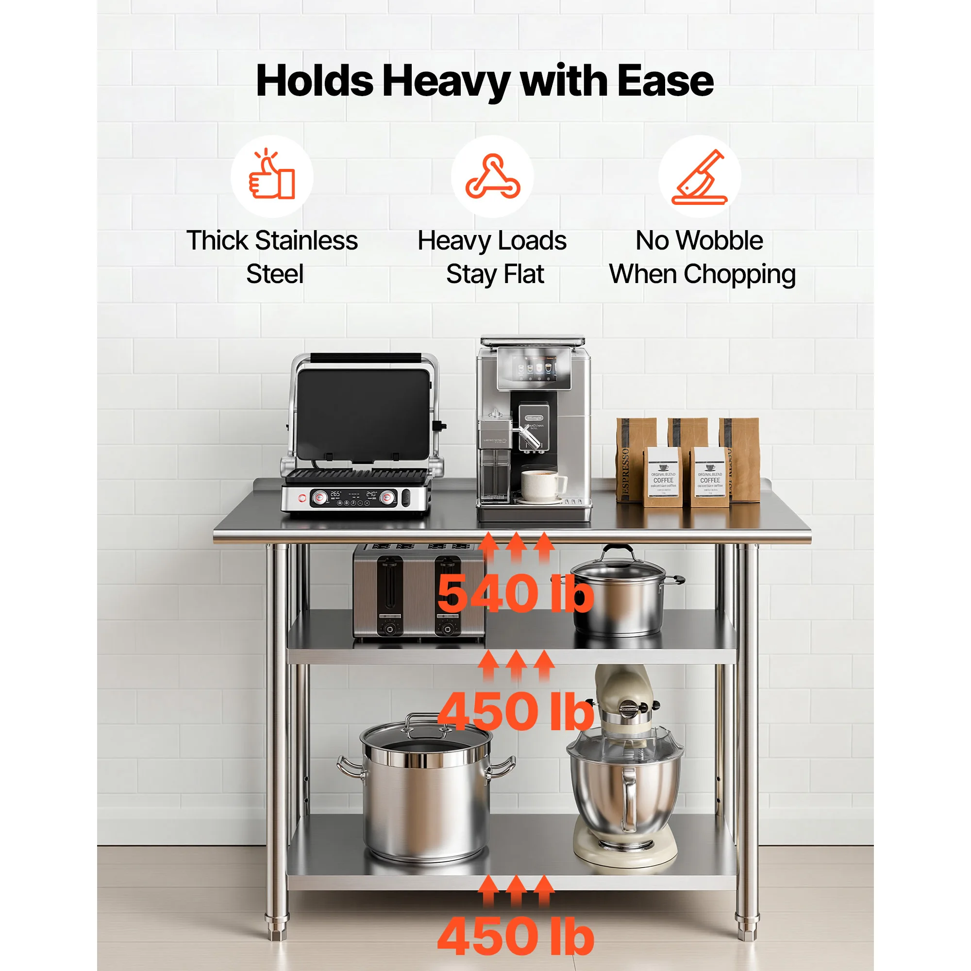 SucceBuy 24x48 inch roestvrijs - Commercial Kitchen Tables recensie en prijs