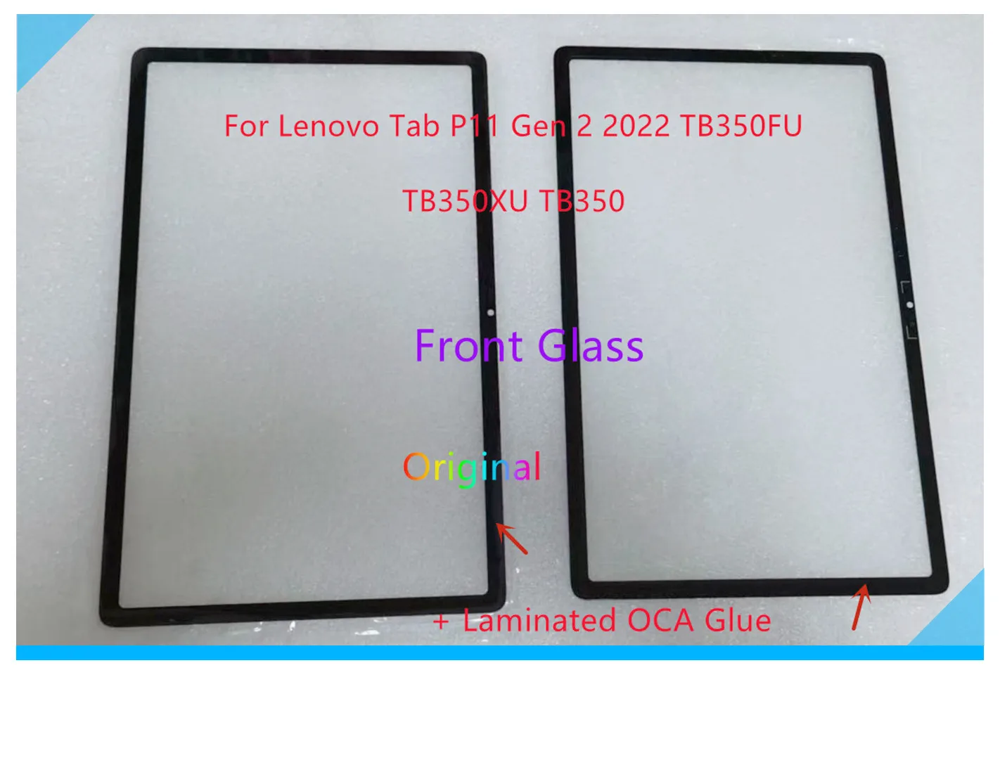 Новое 11,5-дюймовое сенсорное стекло (внешняя панель) для Lenovo Tab P11 Gen 2 (2022) TB350 TB350FU TB350XU с OCA, протестировано
