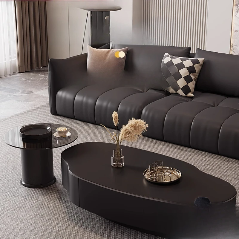 Living Room Notebook Coffee Table Designer Unique Italian Irregular Coffee Table Organizer Books Mobili Per La Casa Furnitures