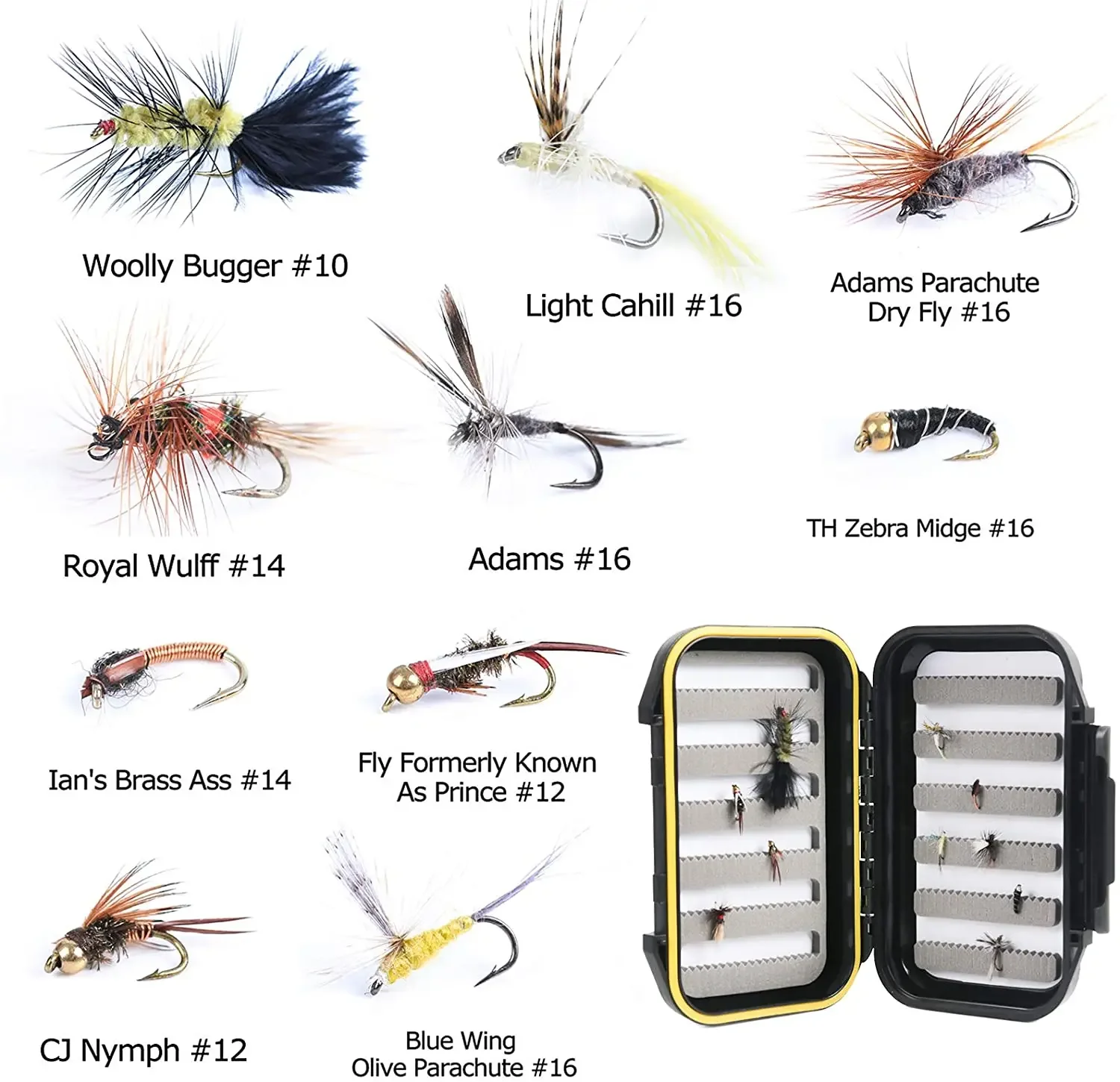 MAXCATCH Amigo Fly Fishing Kit 9ft 5-7WT Fast Action Fly Rod Reel Line Leader Hooks w/ Triangle Tube Fly Fishing Combo Set