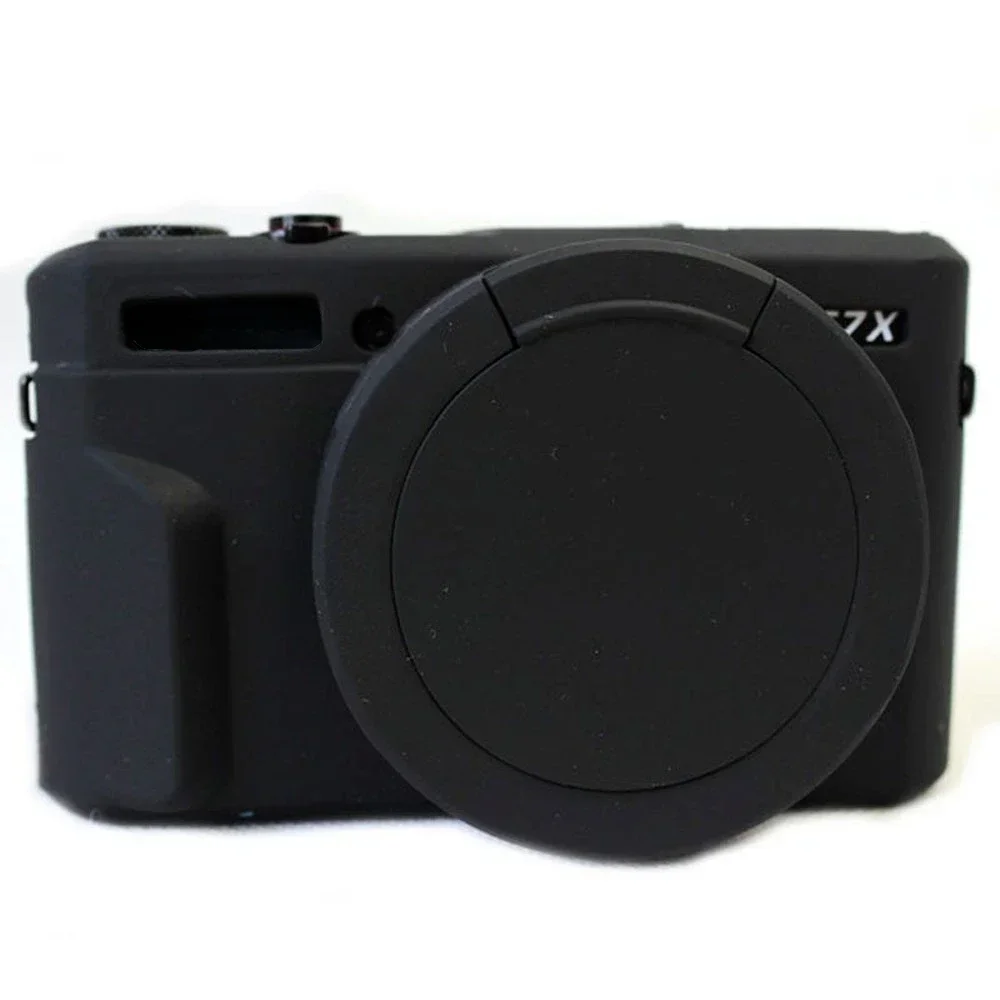 For Canon G7X2 G7X3 G7X Mark 2 3 Silicone Case with Lens Cap Dustproof Soft Rubber Camera Cover for G7X II G7XIII Anti-fall Case