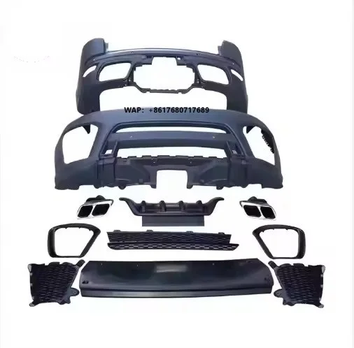 High Quality Body Kits for Range-Rover Sport 2014-2017 Upgrade to 2018 SVR with Front Rear Bumper Grille Body Parts
