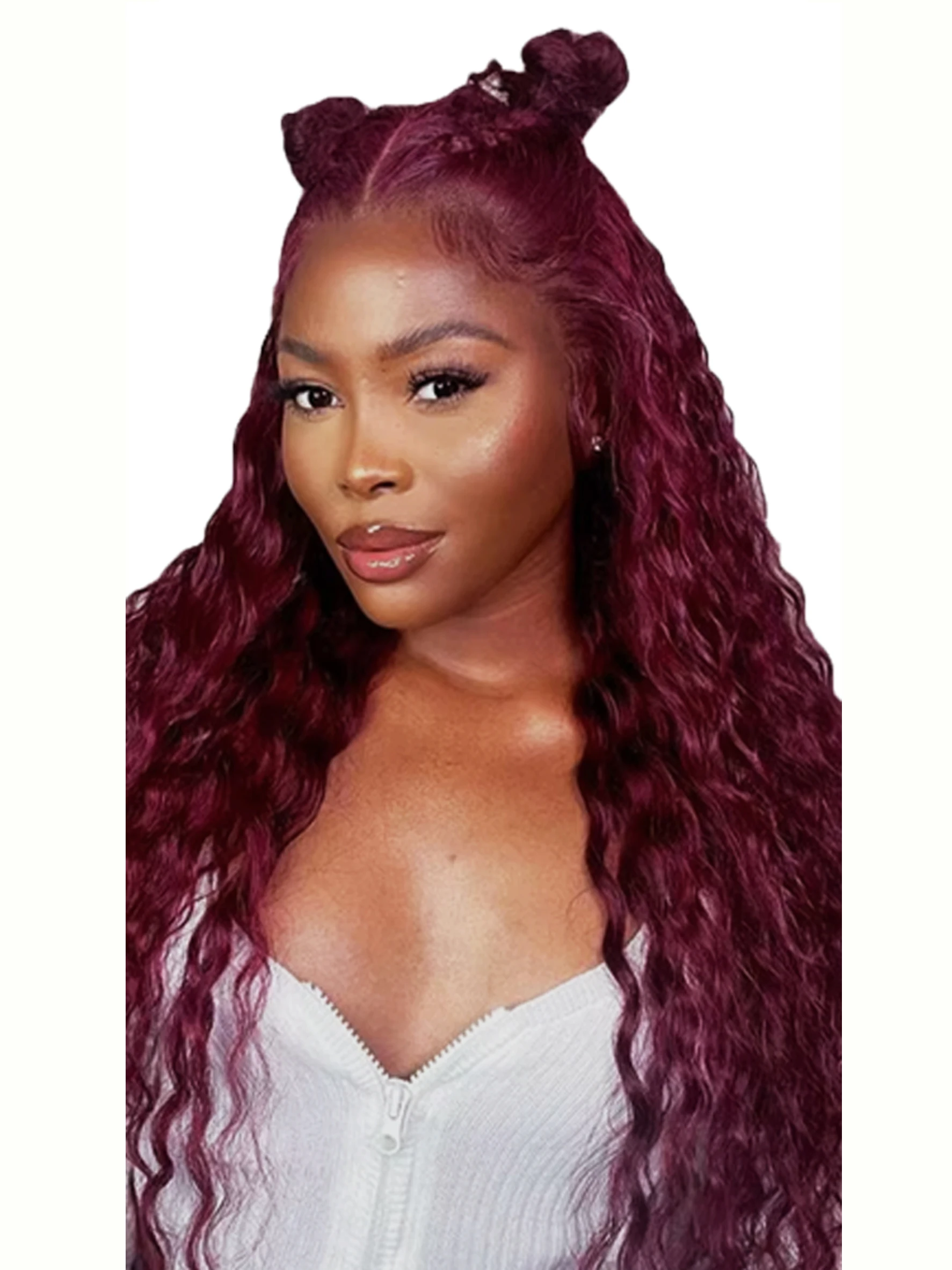 

Бордовые парики 99J Deep Wave с кружевной передней частью, из натуральных волос, плотность 180%, кудрявые, влажные и волнистые, с предварительно выщипанной линией роста волос