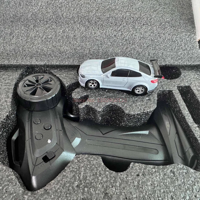 Nouveau 1/64 Rc voiture de bureau télécommande voiture jouet cascadeur télécommande dérive voiture Rc Mini course 2.4g Simulation jouet modèle Gif