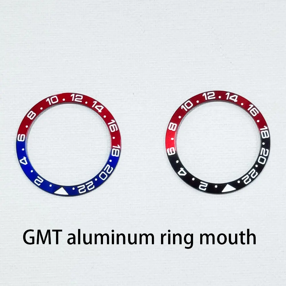 Ramka zegarka GMT z ramką ze stopu ceramiki 38 mm i wbudowanym pierścieniem, regulowane nachylenie Obudowa 40 mm NH35 NH34 Obudowa akcesoriów do zegarków GMT