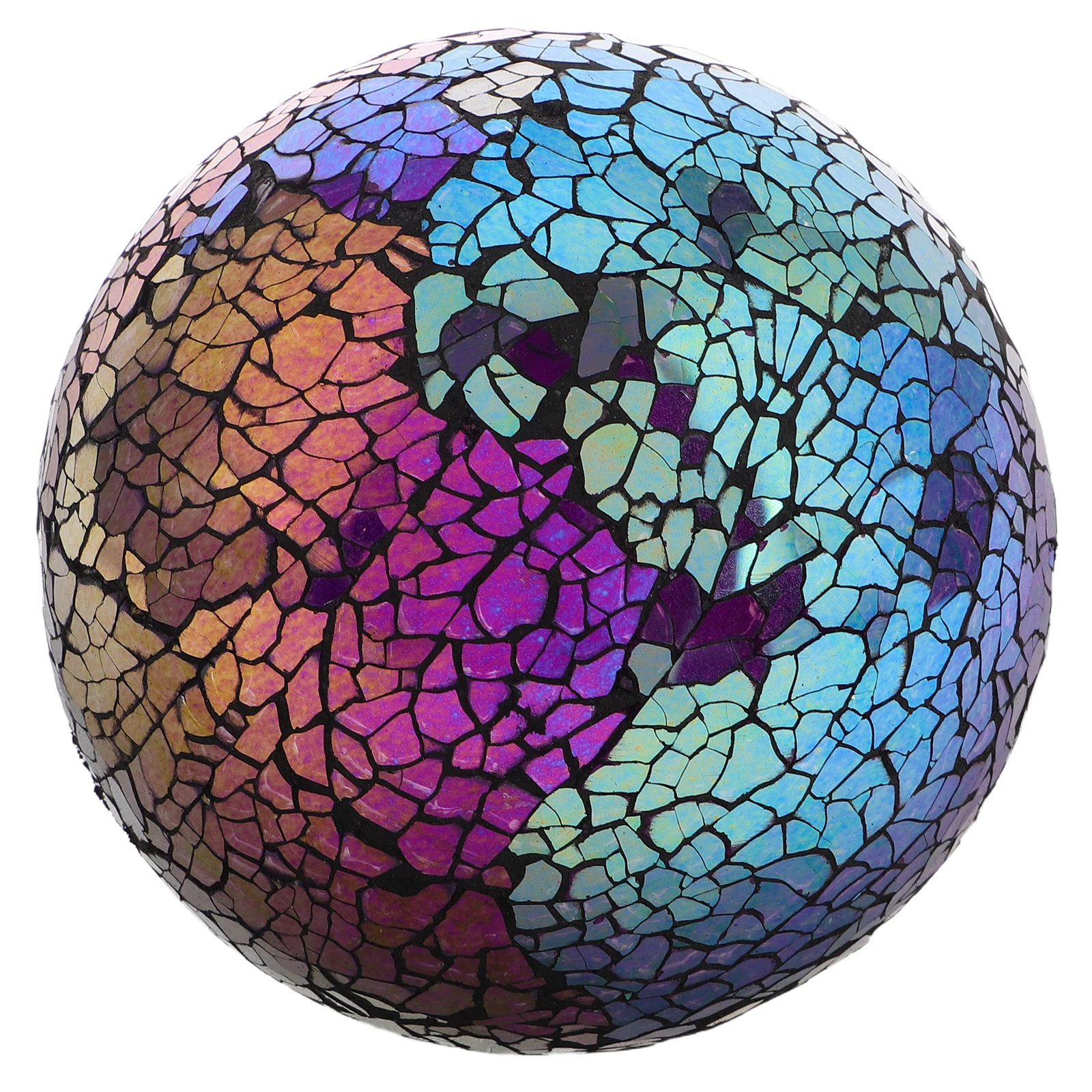 

Mosaic Ball Decoration 4 Inch Glass Garden Decor Vibrant Color Suitable Present Christmas Ornaments Crystal Spheres
