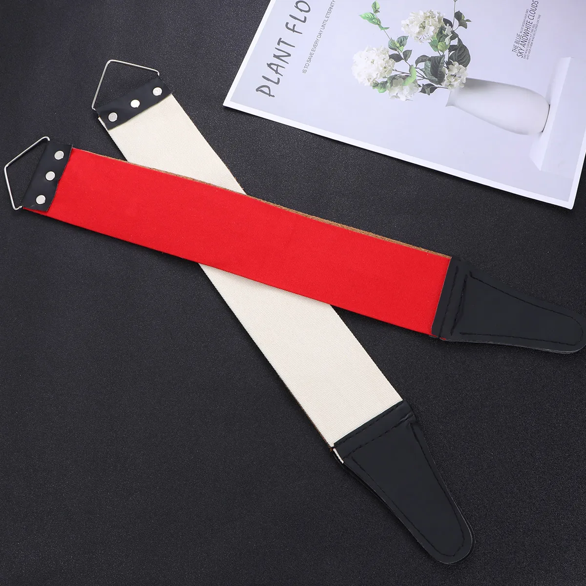 2PCS Razor Strop Strop Sharpening Cloth Practical Long Lasting Durable Barber Shop Home Use