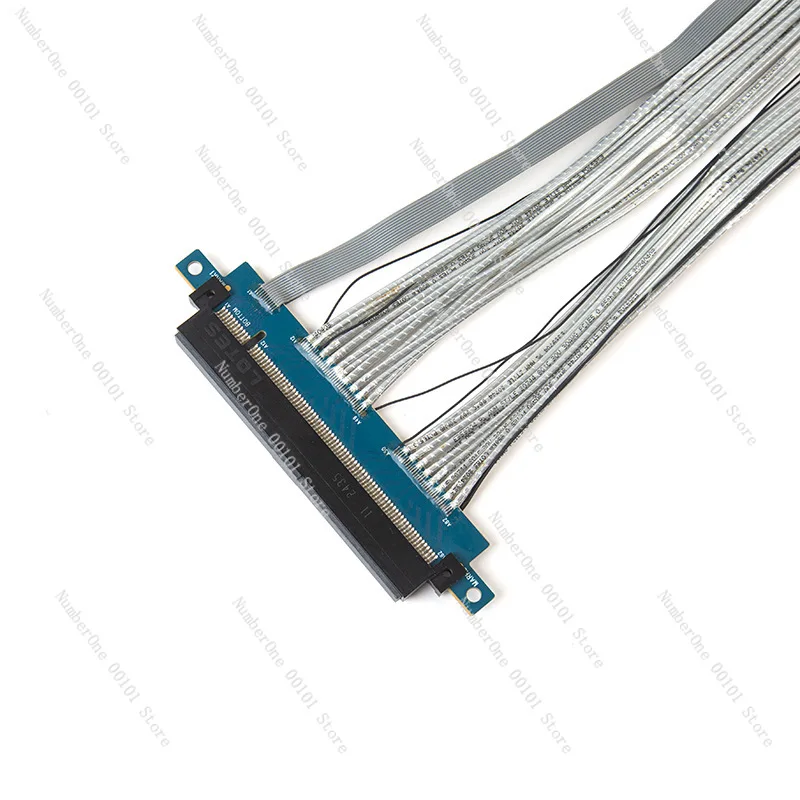 PCIe 5.0 Extension Cable 270 Degree Right Angle Socket for GPU Vertical Mount Full Speed Data Transfer