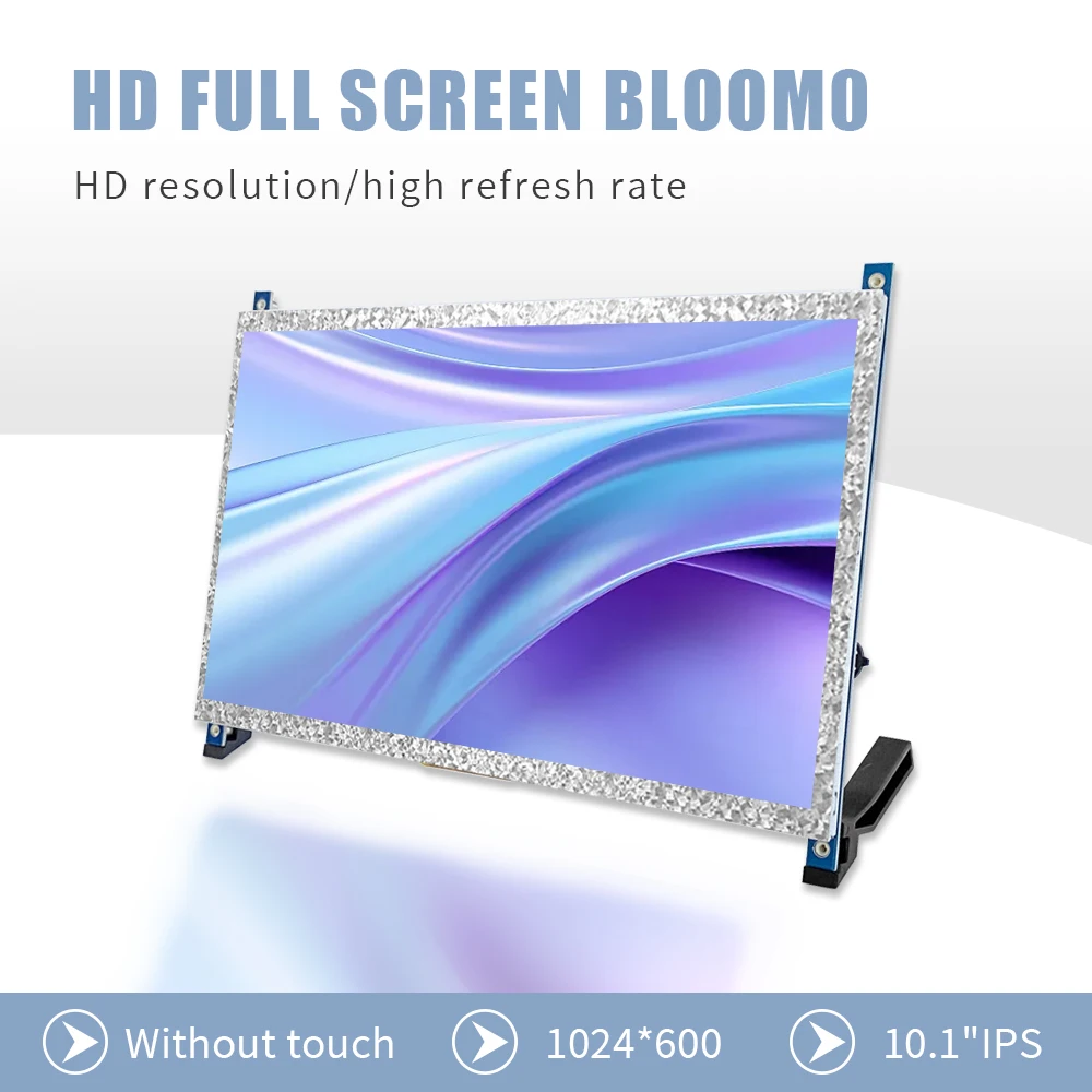 10.1-inch Display HDMI-compatible Nontouch Screen, with Speakers, Raspberry Pi Module Display, suitable for portable Monitor