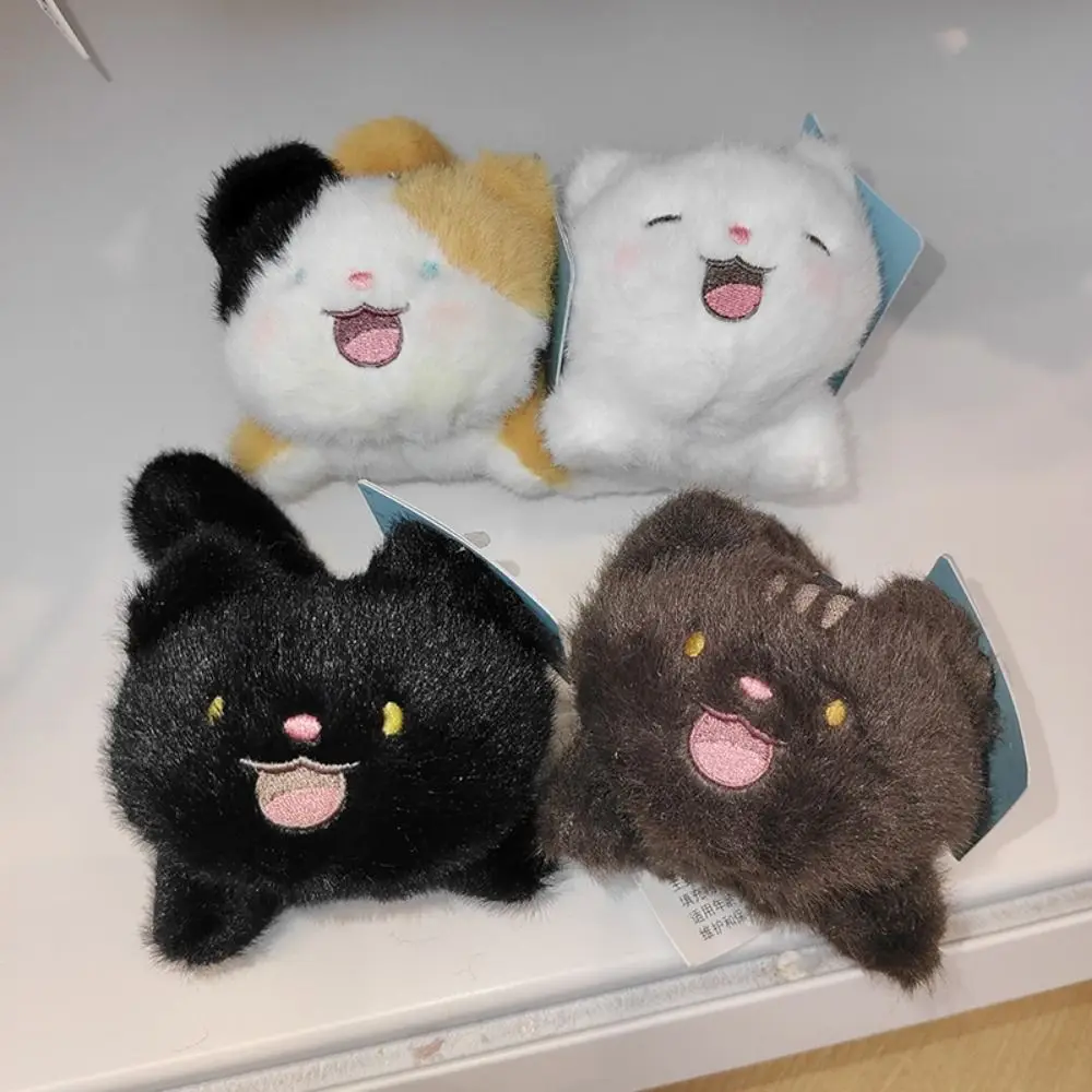 

Cartoon Cat Animal Doll Pendant Cute Style Plush Material Mobile Phone Pendant Creative Design Keychain Function