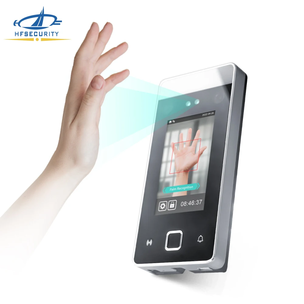 

July005 Hfsecurity HF-FR05M Face Recognition Biometric Fingerprint Palm Card Time Attendance Access Control Machine Fingerprint