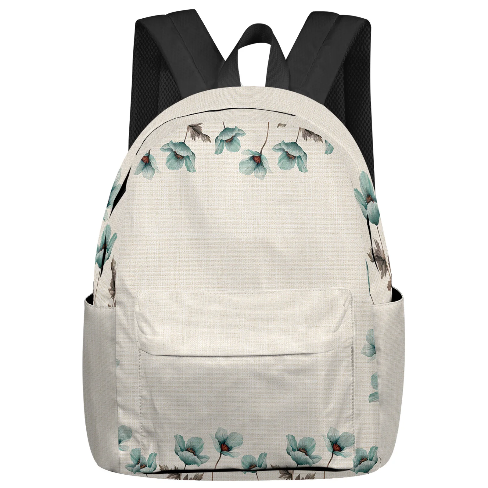 Flower Tulip Student School Bags Laptop Custom Backpack For Men Women Female Travel Mochila