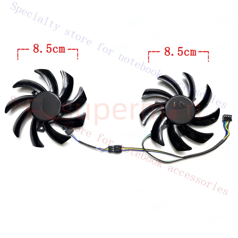 A+  For Powercolor RX6500XT 6600 6600XT 6650XT 6700 Competitive Version Cooling Fan