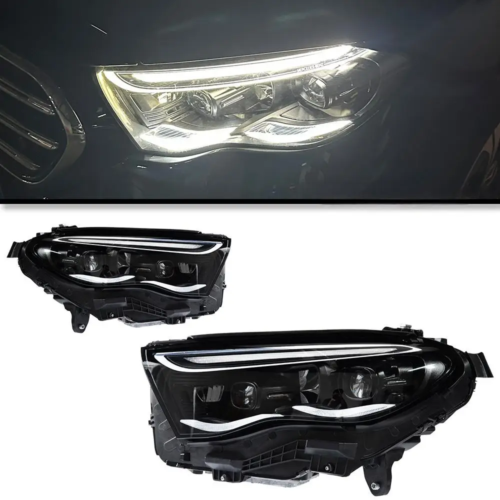For 2024-2025 E-Class W214 LED Headlight Assembly Modification with Lens Low-rise Daytime Running Lights for Mercedes-Benz