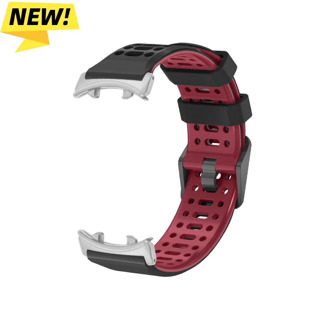 

Silicone Loop Strap For Honor Watch Fit Bracelet Replacement Sport Watch Band Man Woman Breathable Air Holes+Zinc Alloy Buckle