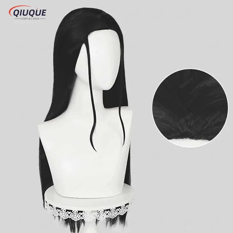 نيكو روبن تأثيري شعر مستعار أسود طويل ملكة جمال Allsunday شعر مستعار نيكو الباروكات مقاومة للحرارة الشعر النساء حفلة أنيمي الباروكات + غطاء شعر مستعار