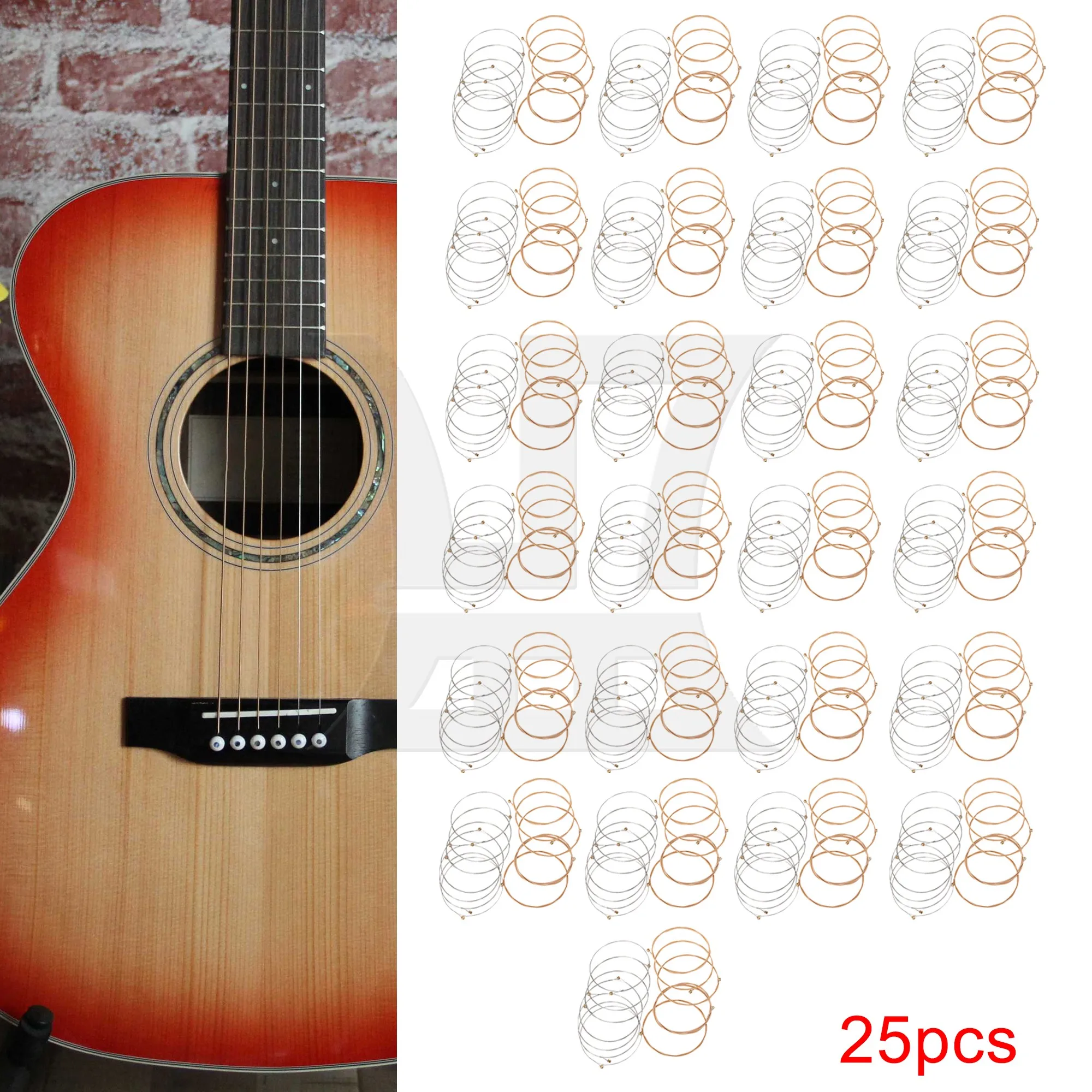 

Yibuy 25pcs Strings, Suitable For Guitar Musicians