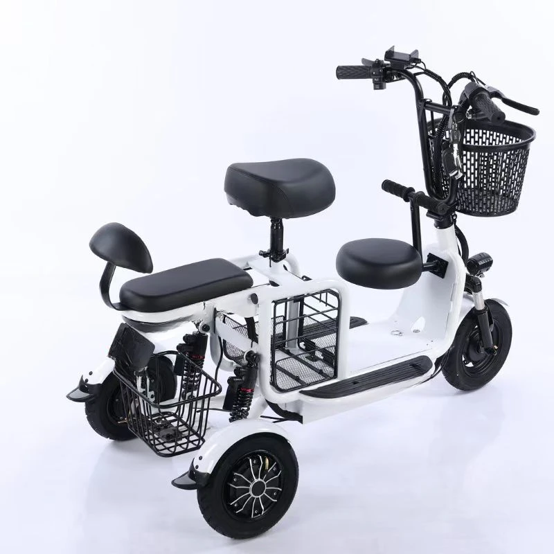 moto tricycle motorized folding adult electric bicycle three wheel electric scooters bike electric tricycle for handicapped