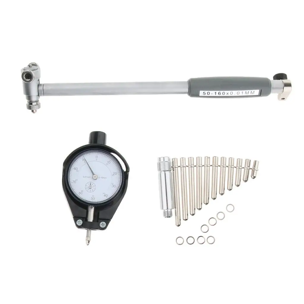 50-160mm Dial Bore Gauge High Accuracy Measuring Gage Cylinder Indicator Tool for Machining Diameter