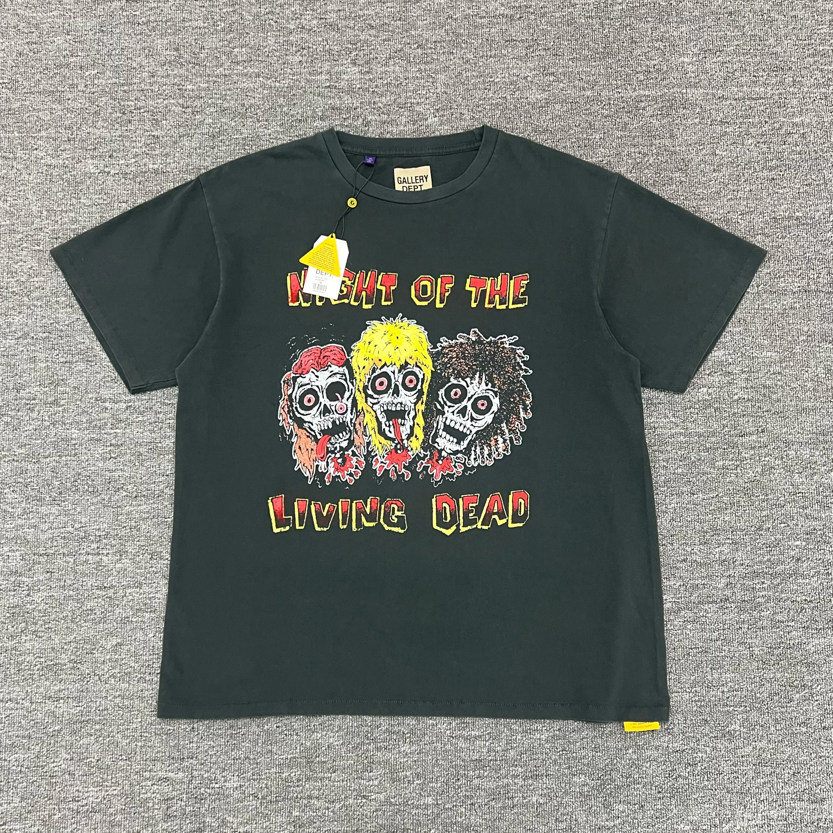 

Футболка Youth Casual Cotton Tee с принтом «Ночь живых мертвецов» и креативным забавным мультяшным рисунком, летняя модная, с круглым вырезом