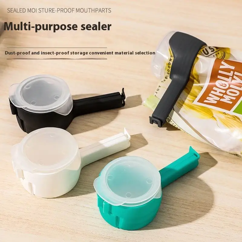 Pour Snack Clips Food Storage Sealing Clips with Pour Spouts Durable Plastic Clips for Food Storage Kitchen Snack Bag Storage