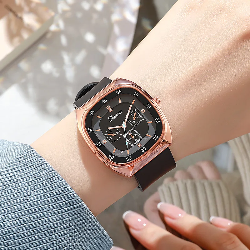 Top New Fashion Women Luxury Watches Students Square Silicone Jelly Quartz Watch For Gift Relogio Feminino Men Wristwatch Clock