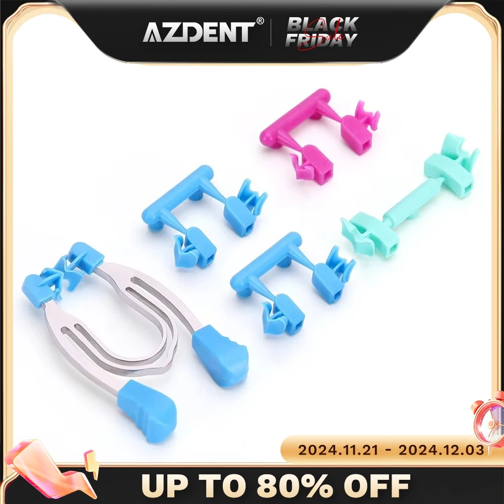 AZDENT Dental Matrix Sectional Contoured Plier Kit Metal Spring Clip Matrices Clamps Wedges Rings Replaceable Dentistry Tools