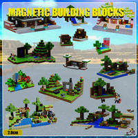 Creative Magnetic Building Blocks Mine World Magnet Cube Set Boys Girls Kids Age 3+ DIY model children's sensory toy gift