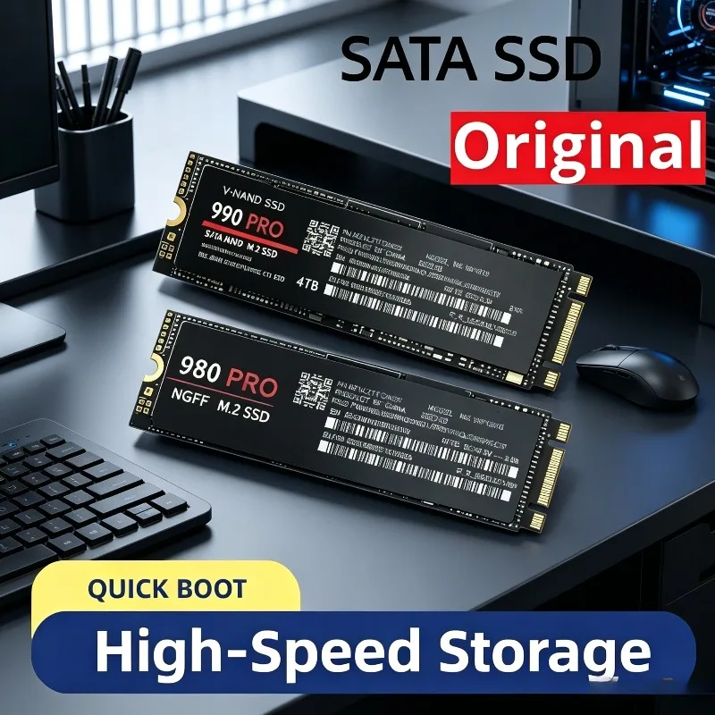 【Brand+】9M.2 NGFF PCIe 4.0 Unità a stato solido interna 980Pro 990Pro ad alta velocità fino a 7400 MB/s SSD per PC desktop portatile