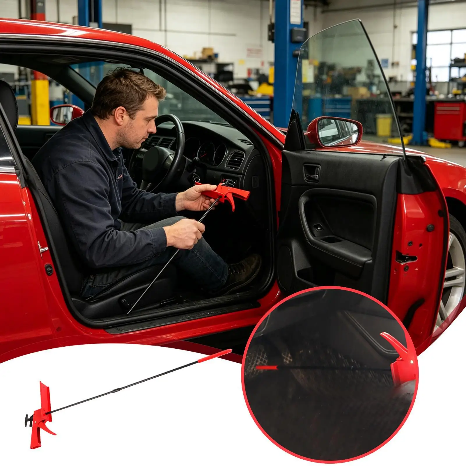 Brake Pedal Depressor Adjustable Clutch Maintenance Testing Brake Foot Pedal Depressor For Sedans SUVs Pickups Minivans Vehicles