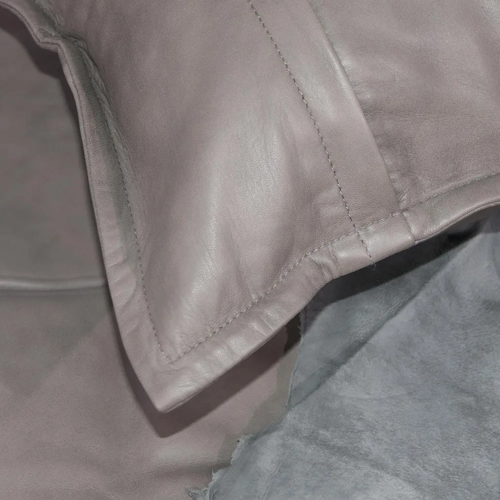 غطاء وسادة من جلد الخراف - غطاء وسادة أريكة من الجلد الطبيعي بنسبة 100% لغرفة المعيشة وغرفة النوم، أغطية رمي مزخرفة، 12x #5