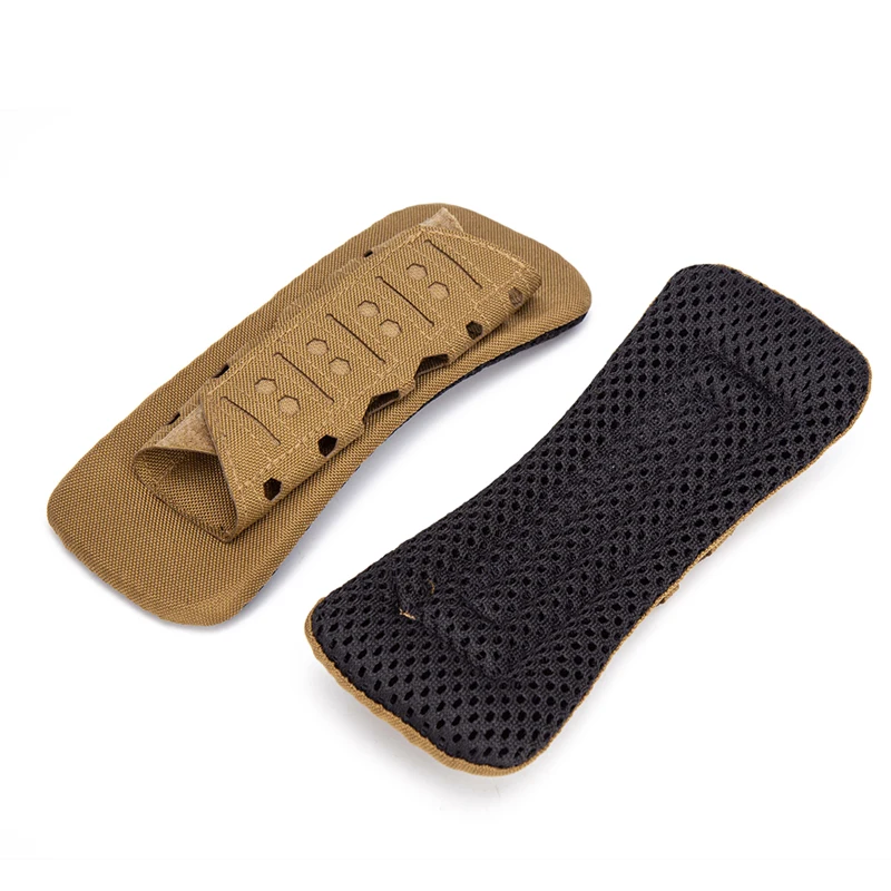 Outdoor tactical shoulder pad breathable Backpack vest cushioning pad laser cut shock-absorbing Non-Slip shoulder strap pad