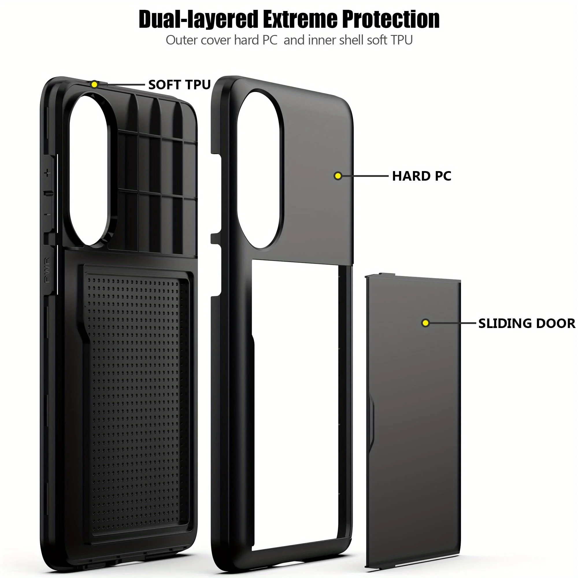 Armadura robusta caso para samsung galaxy s25edge s24 s23 s22ultra fe a55 a56 a36 duplo pesado protetor escondido slot para cartão carteira capa