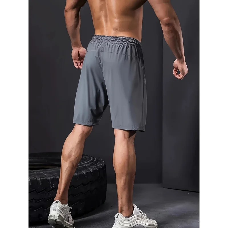 Summer Clothes Men Gym Accessories Men's Ice Silk Lightweight Breathable Stretch Jogging Shorts Five-Point Pants Male Short Man