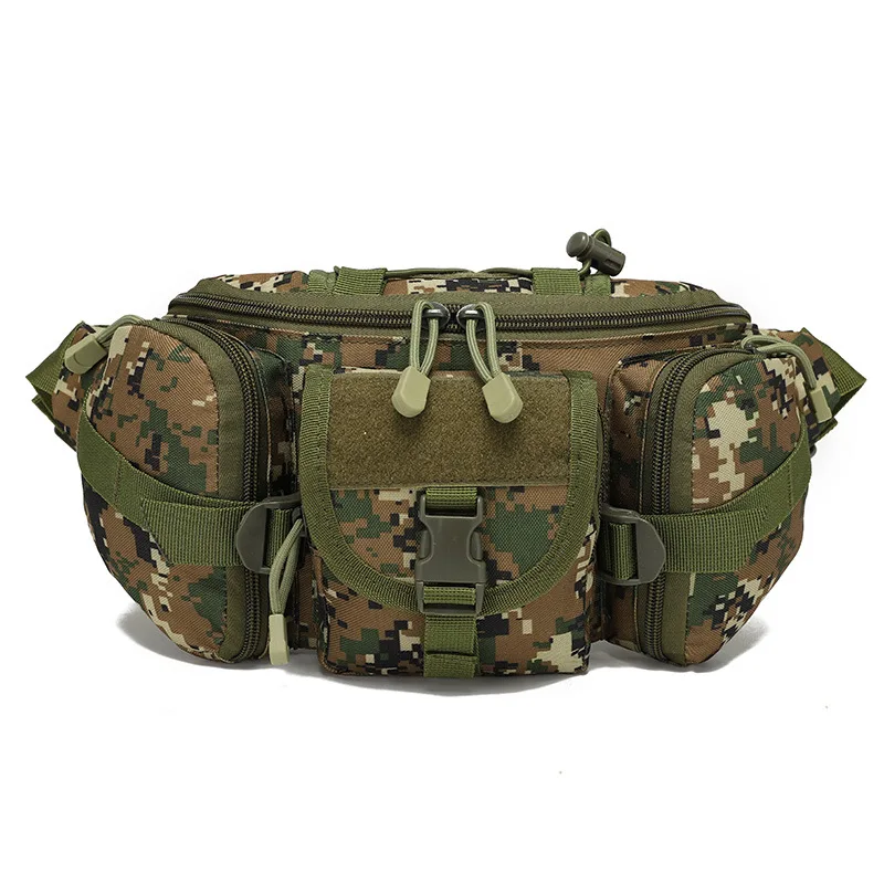 Outdoor Waist Bag Men\'s Tactical Waterproof Molle Camouflage Hunting Hiking Climbing Nylon Mobile Phone Belt Pack Combat Bags