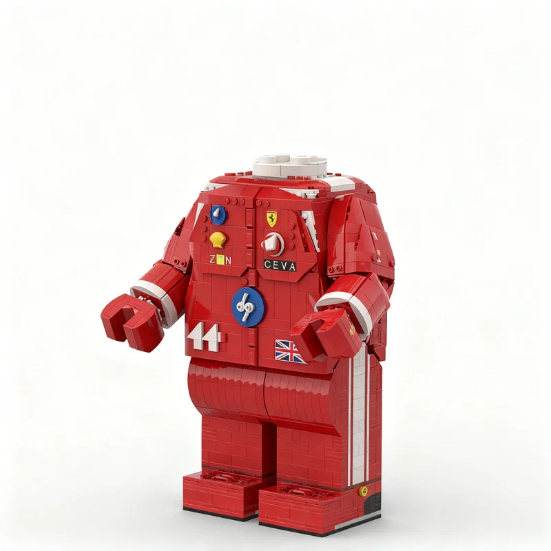 2393pcs MOC Lewis Hamilton Megafigure Fits The Helmet Editions Model Toy Building Blocks Architecture Christmas Gift 3D DIY