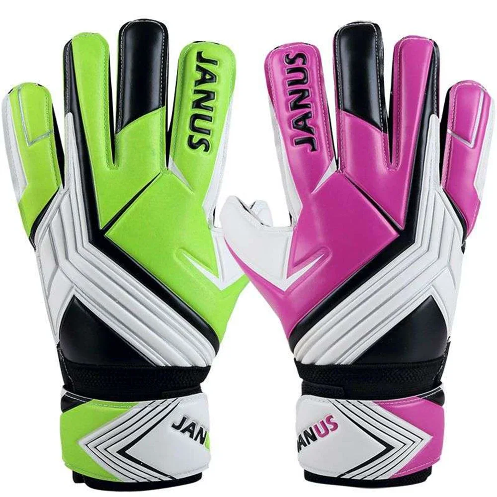 

Adults Soccer Goalie Gloves Thicken Latex Anti-slip Breathable Two-tone Goalkeeper Gloves Outdoor Soccer Training Accessory