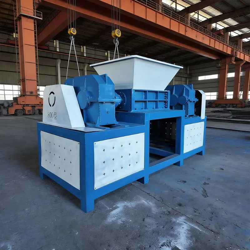 Tire Shredder Intelligent Frequency Conversion Rubber Tyre Crushing Machine Industrial Waste Rubber Recycling Device Customized