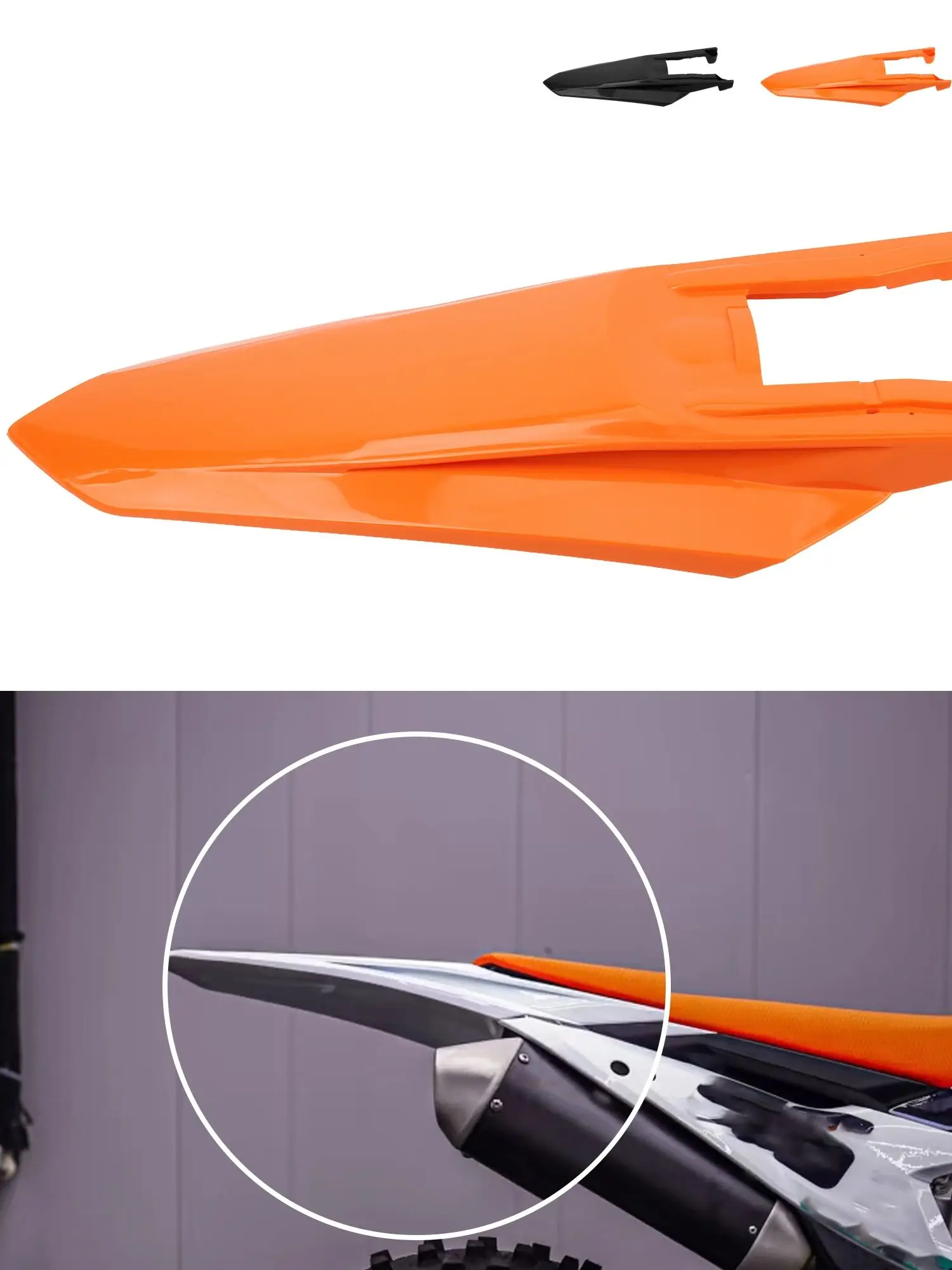 AliExpress PowerMotor Motorcycle Rear Fender Mudguard Guard Cover For KTM SX SXF XC XCF 125 250 350 450 2023 2024 Dirt Bike Motocross Accessories