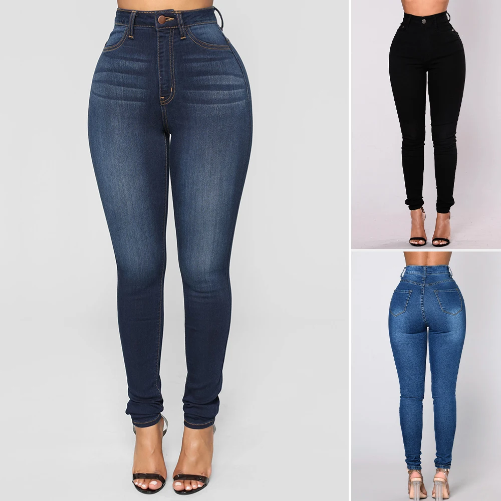 

Mia Muse Boutique Джинсы Летние джинсы с натуральной талией Повседневные базовые однотонные повседневные джинсы до щиколотки-карандаша для женщин