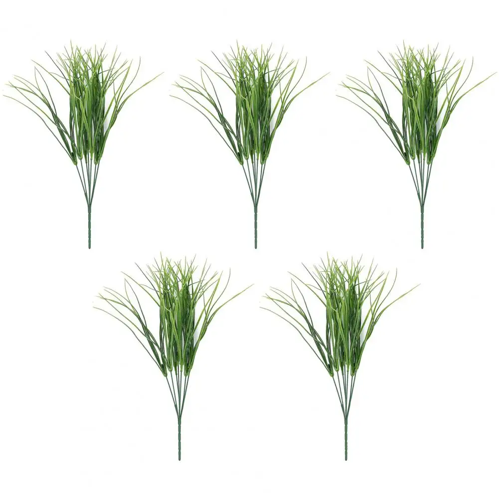 

Fine Workmanship Artificial Grass Realistic Artificial Grass Flower Arrangements for Home Decor Set of 5 7 Branches Decorative