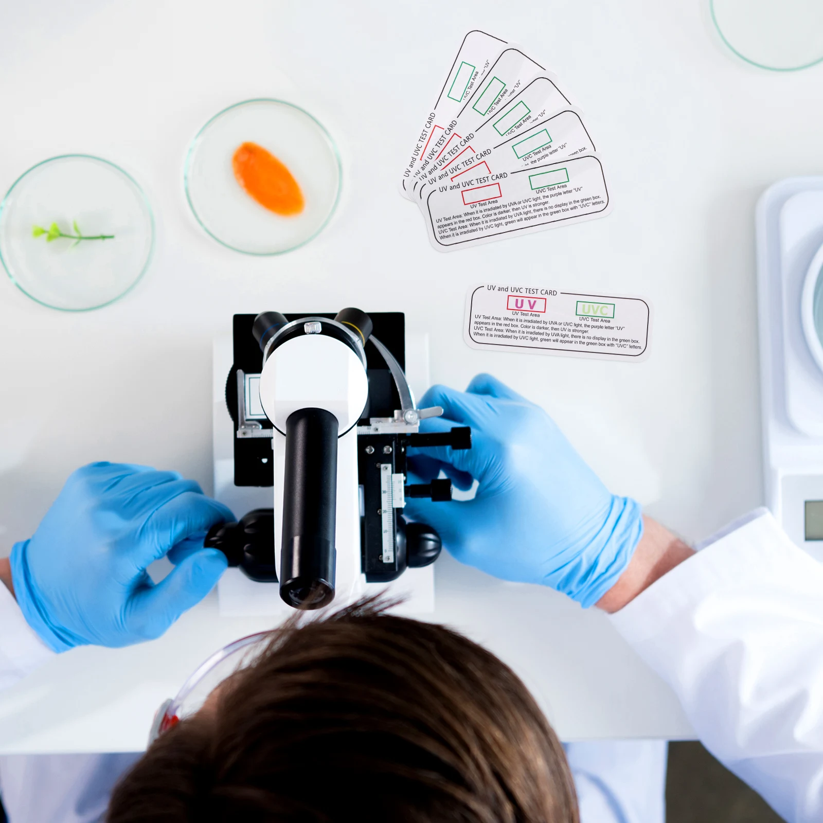 

5pcs Uv Test Cards Uvc-Uva Indicator Paper For Disinfection Box Lamp Testing Strip Uv Detection Tool Welding Accessories